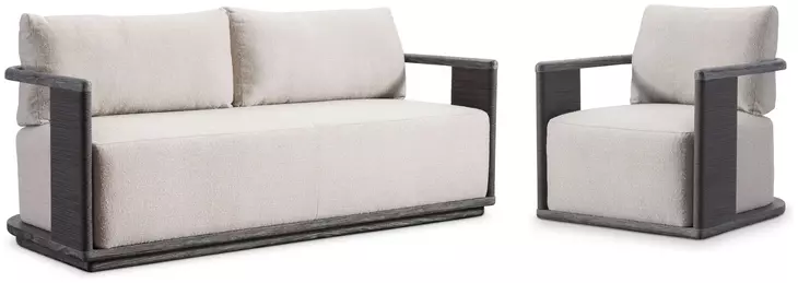 Andros Beige Outdoor Living Room Set