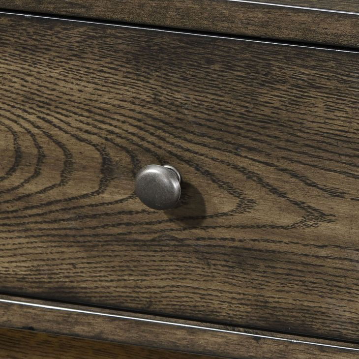 Rex Walnut 1 Drawer Open Nightstand
