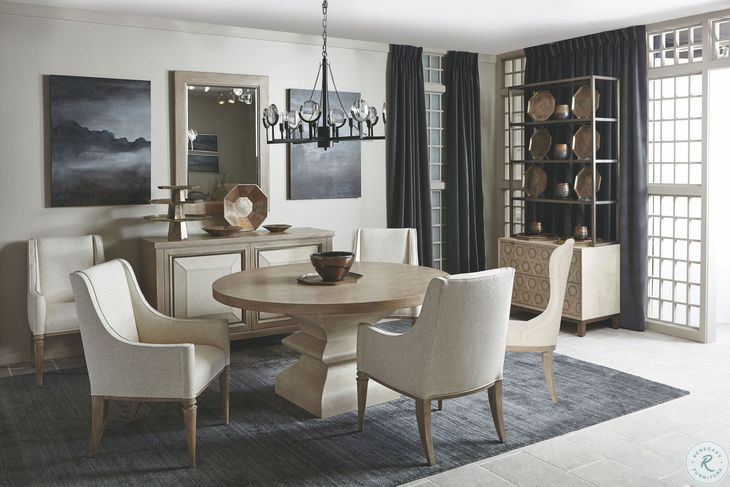 Santa Barbara Sandstone And Textured Cameo Round Dining Table