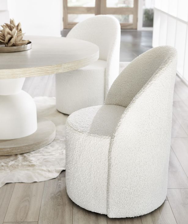Solaria Dune And Faux Stone Fossil Round Dining Table