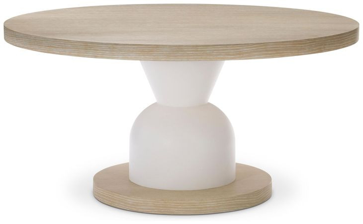 Solaria Dune And Faux Stone Fossil Round Dining Table