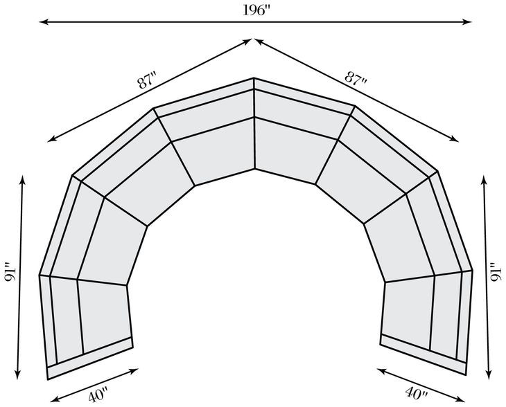 Soleil Beige 4 Piece Sectional with Pillows