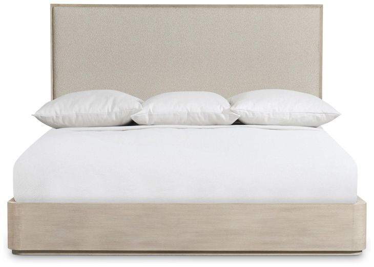 Lucerne Alba Performance Fabric King Upholstered Panel Bed
