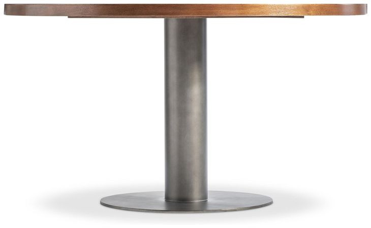 Brasea Lume and Tungsten 54" Round Dining Table