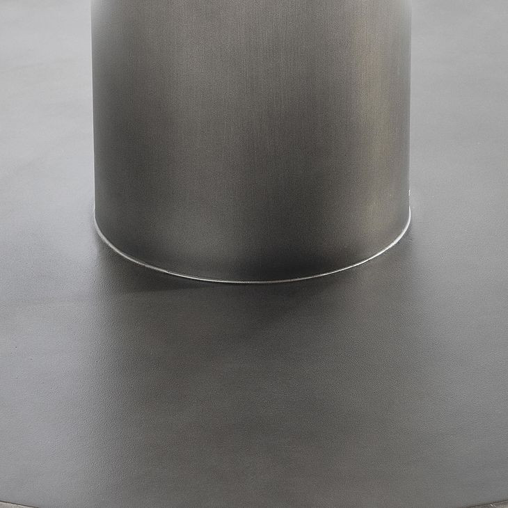 Brasea Lume and Tungsten 54" Round Dining Table