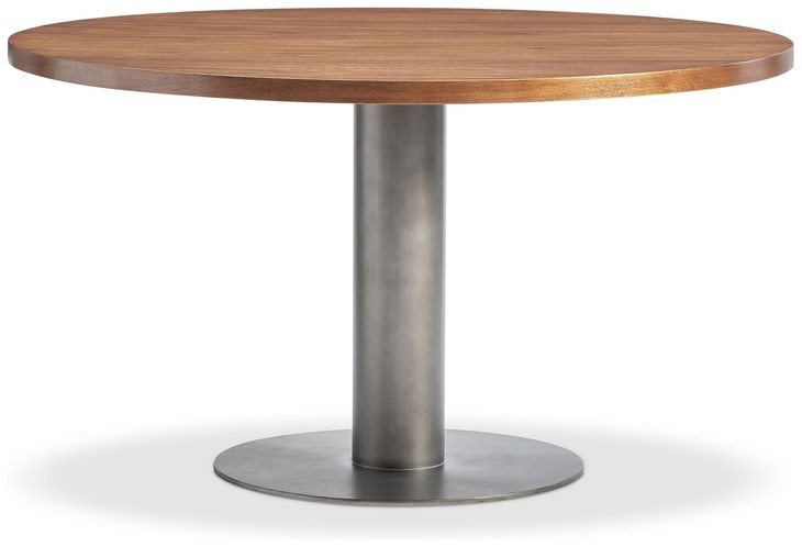 Brasea Lume and Tungsten Round Dining Room Set