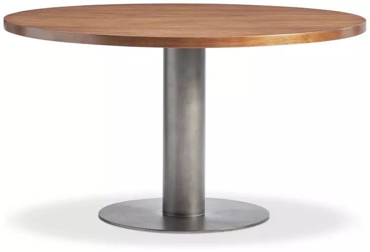 Brasea Lume and Tungsten 54" Round Dining Table