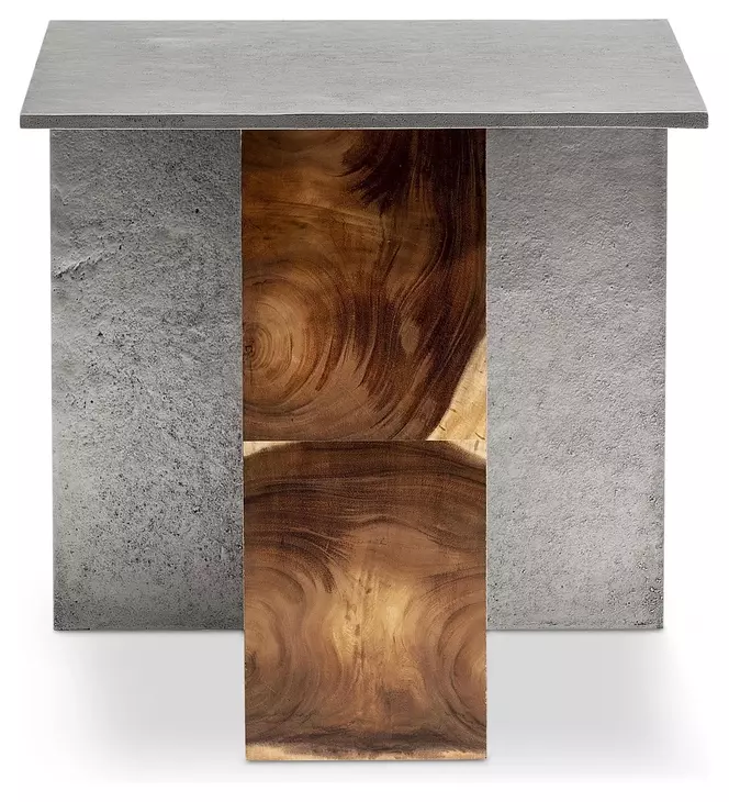 Arima Ferrum and Ligna Rectangular Side Table