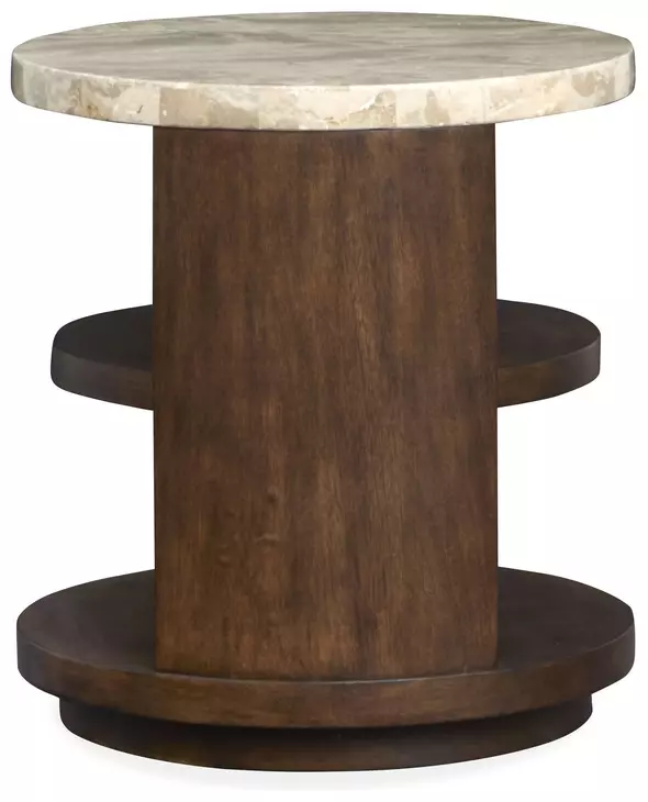 Mcpherson Burnt Umber Round Occassional Table Set From Magnussen
