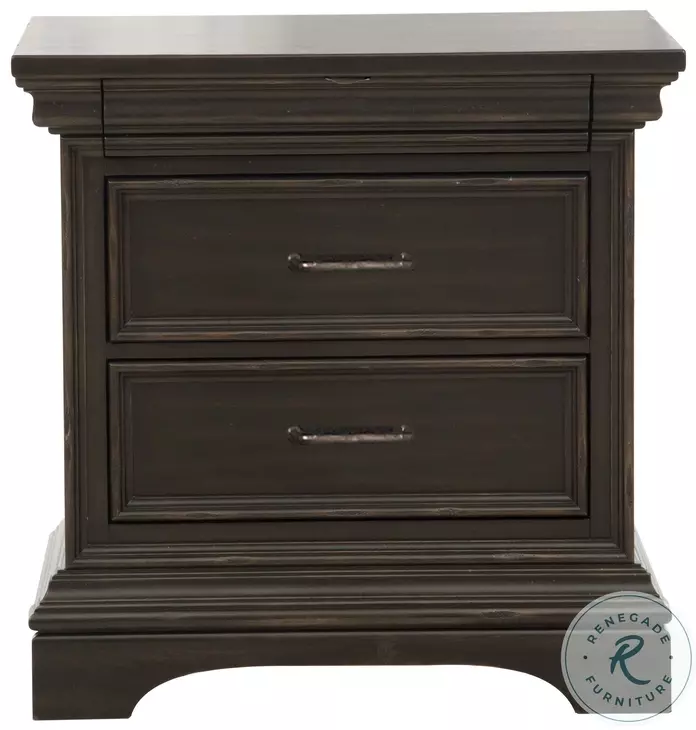 Remington Brown 3 Drawers Nightstand