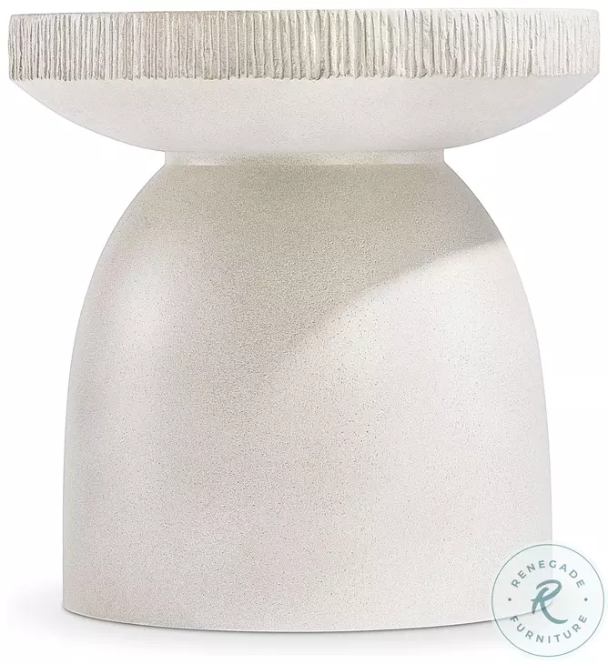 Antibes Pumice Pedestal Side Table