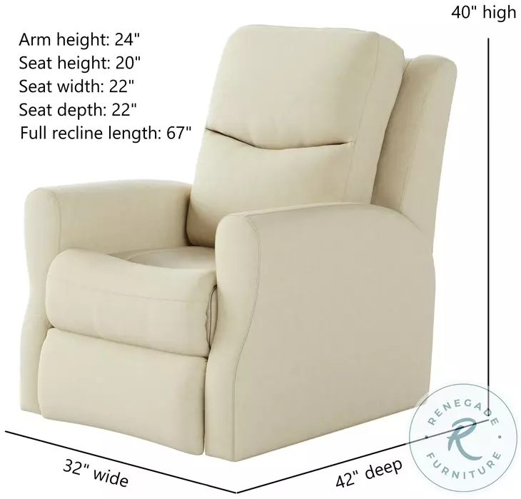 Fame Maximus Sand Wall Hugger Recliner