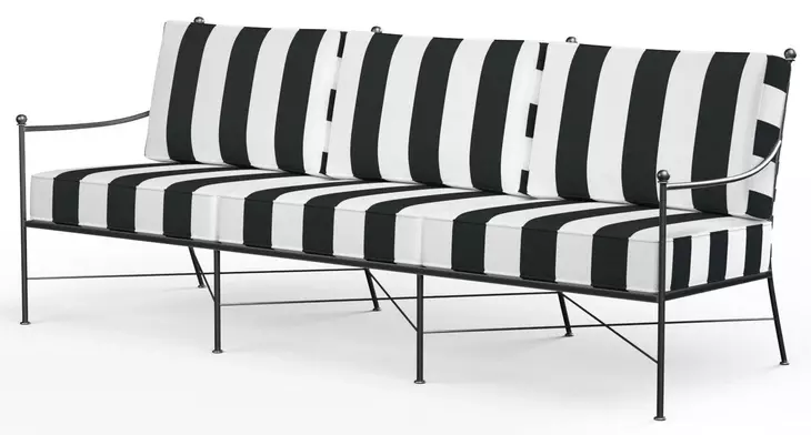 Provence Cabana Classic and White Outdoor Living Room Set