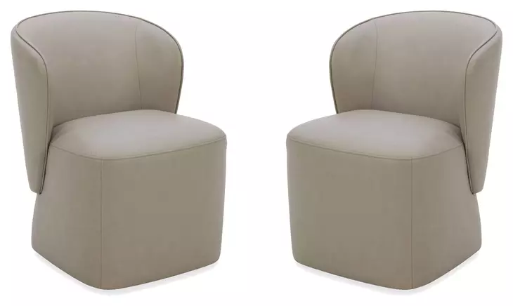 Zephyr Aline Cashmere Upholstered Dining Chair Set of 2