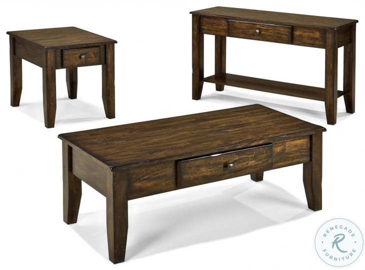 Kona Raisin End Table From Intercon | Coleman Furniture