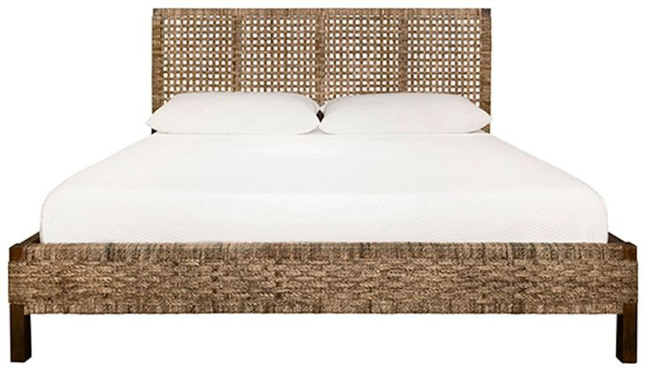 Karina Brown King Panel Bed