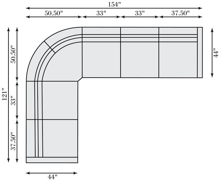 Gio Cream 6 Piece Power Reclining Sectional