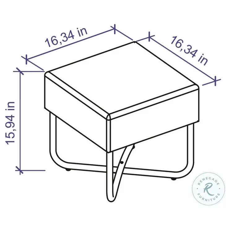 Ace Brown And Black 16" Bench