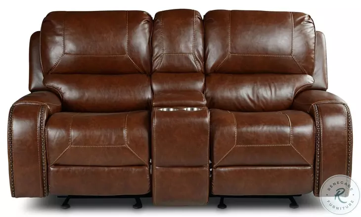 Keily Brown Manual Glider Recliner Loveseat from Steve Silver