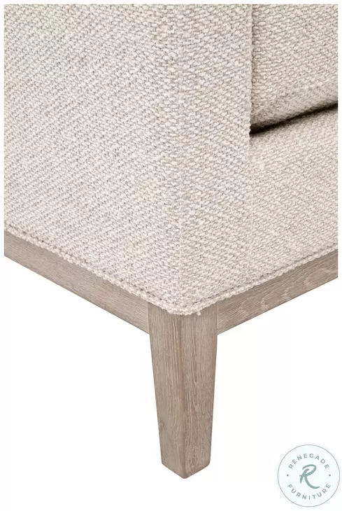Keaton LiveSmart Gellar Linen Performance Fabric Upholstered Accent Stool