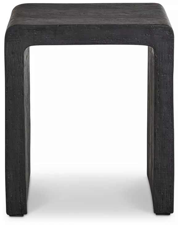 Shephard Ardere Organic Faux Bois Rectangular Side Table