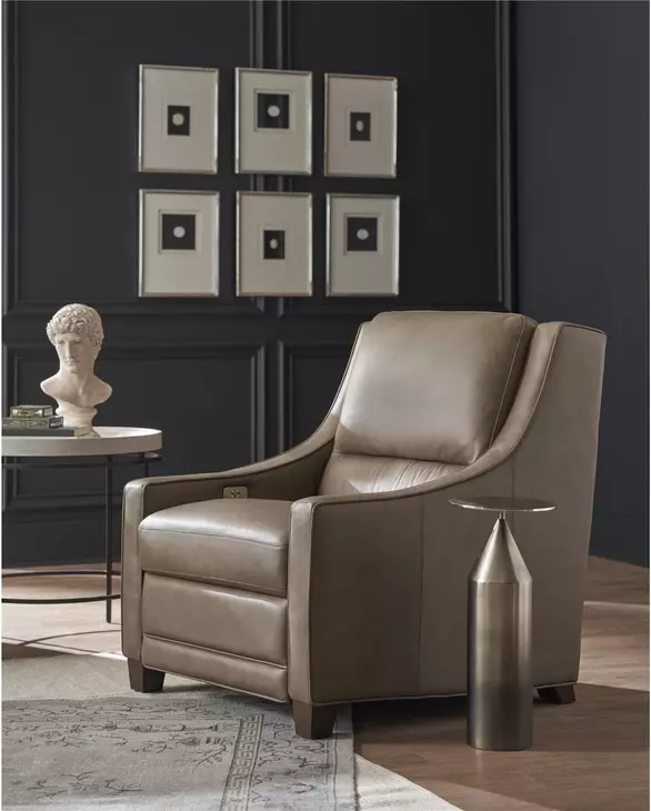 Flexwell Brown Leather Power Recliner