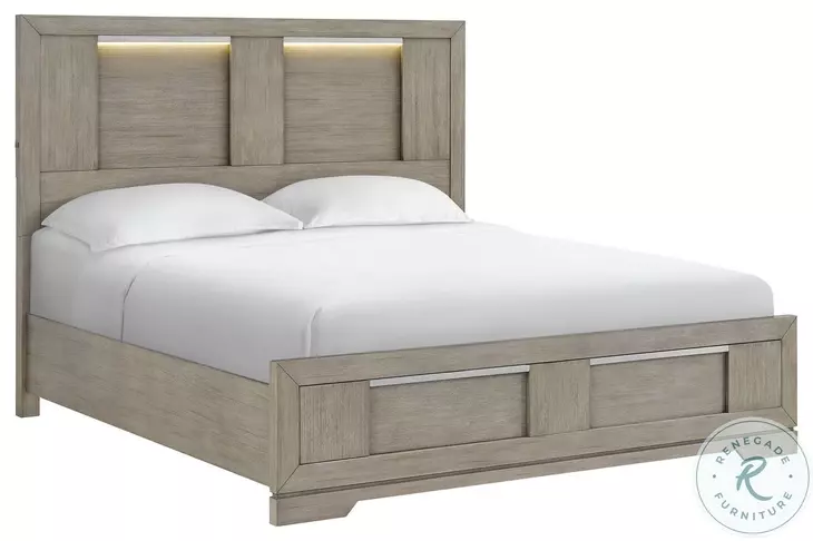 Argo Grey King Panel Bed