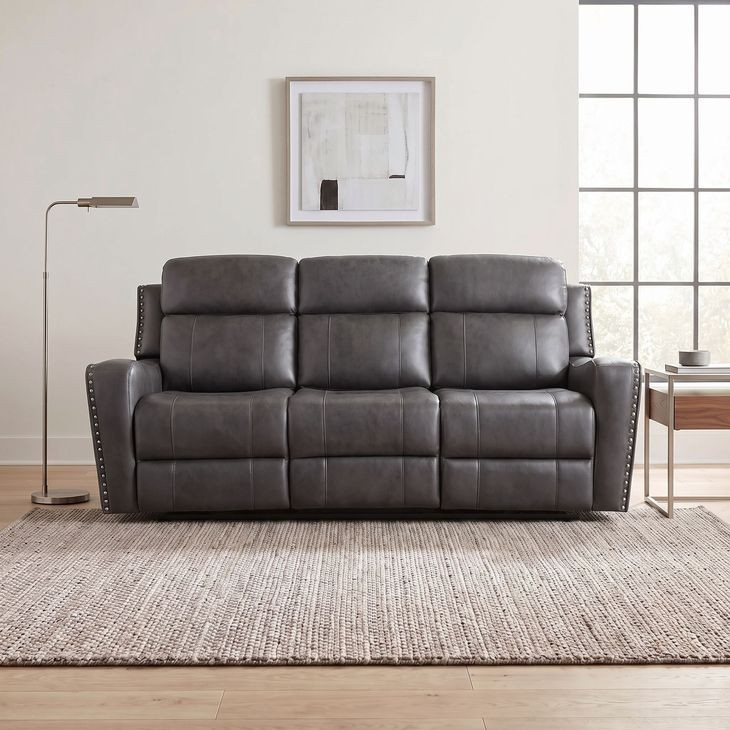 Kellen Dark Gray Double 82" Power Reclining Sofa