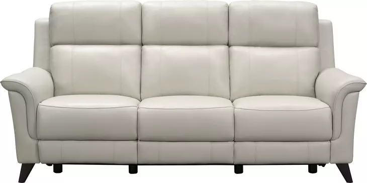 Kester Laurel Cream Leather 86" Power Reclining Sofa with Power Headrest and USB Charging