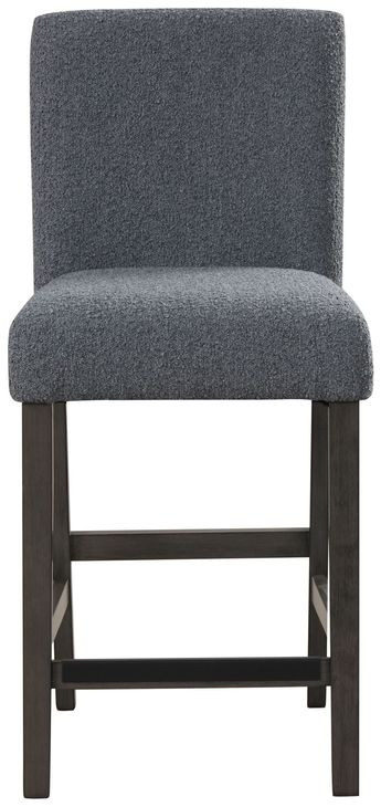 High Line Gray Upholstered Counter Height Chair Set of 2