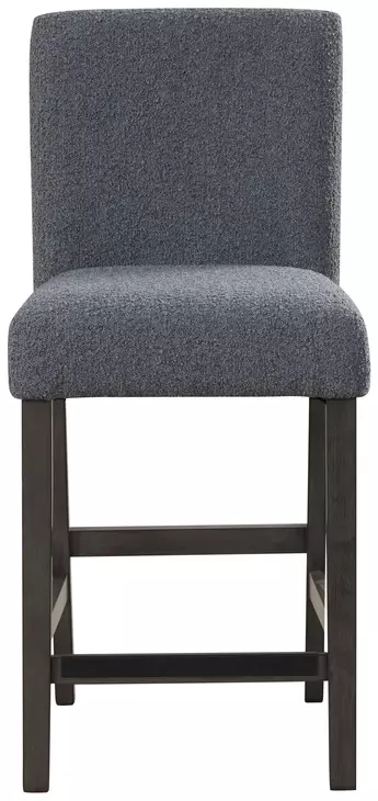 High Line Gray Upholstered Counter Height Chair Set of 2