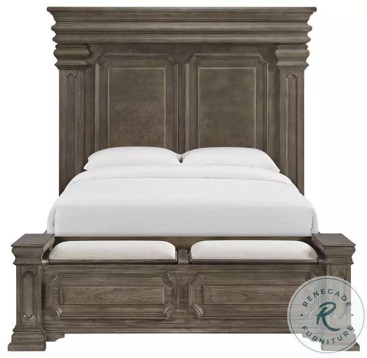 Paterson Grey Queen Storage Bed