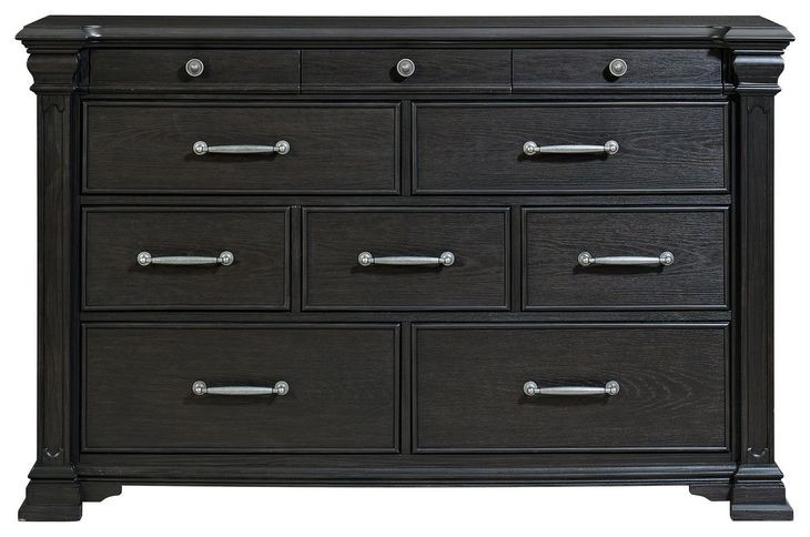 Paterson Black 10 Drawer Dresser
