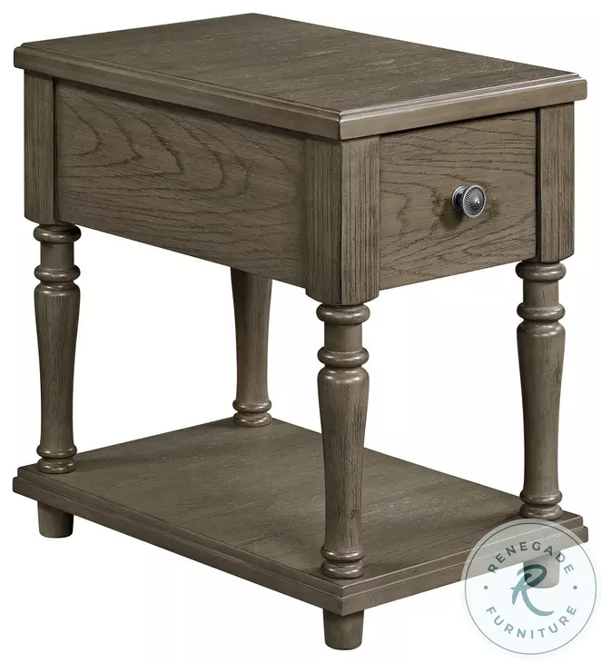Royale Grey Chairside Table