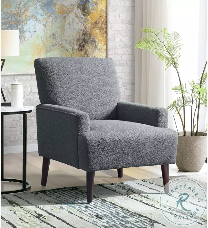 May Grey Accent Chair