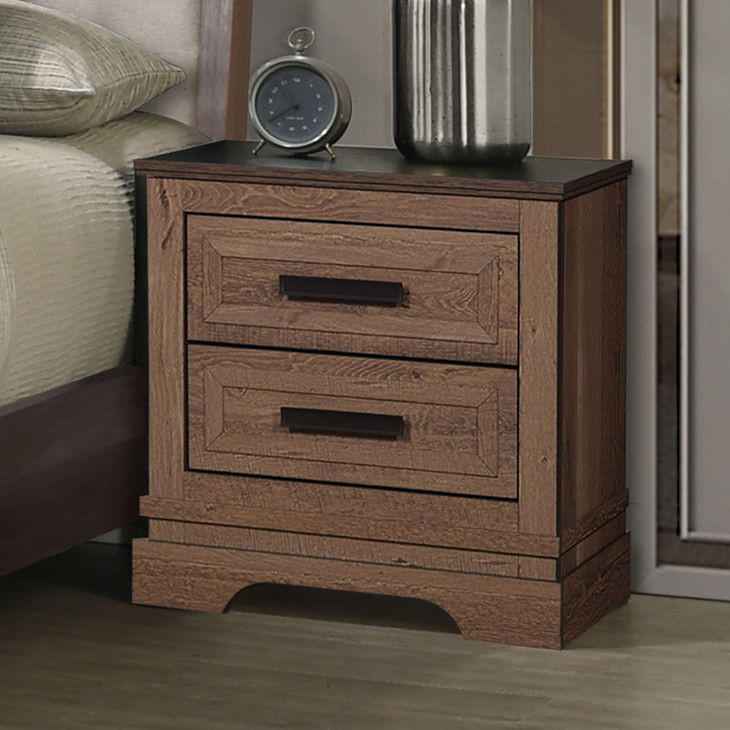 Coventry Hall Pecan 2 Drawers Nightstand