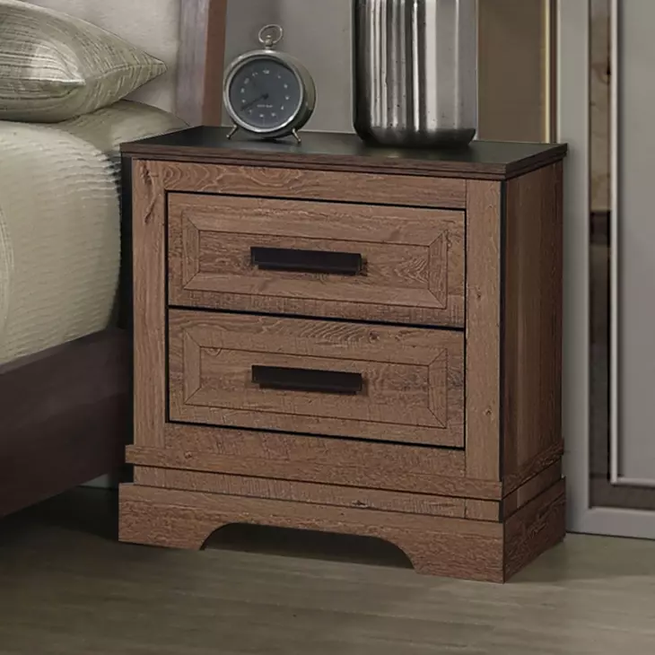 Coventry Hall Pecan 2 Drawers Nightstand
