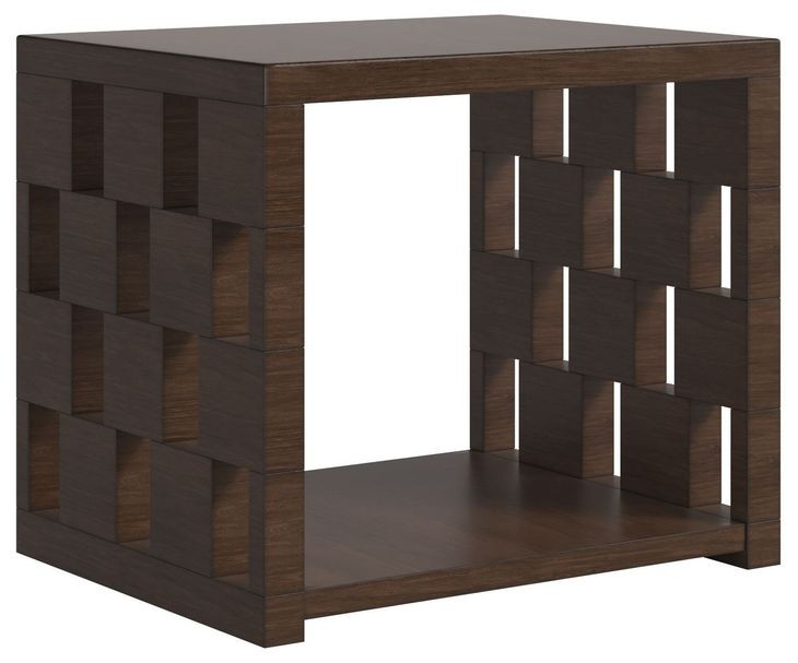 Verge Handcrafted Walnut Rectangular End Table