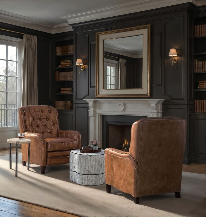 Nolte Checkmate Pawn Leather Recliner