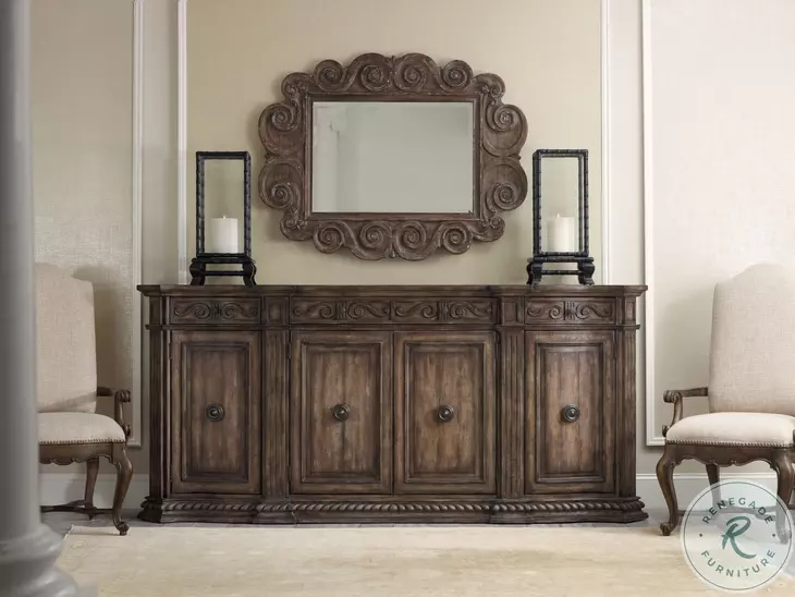 Rhapsody Rustic Walnut 96'' Credenza