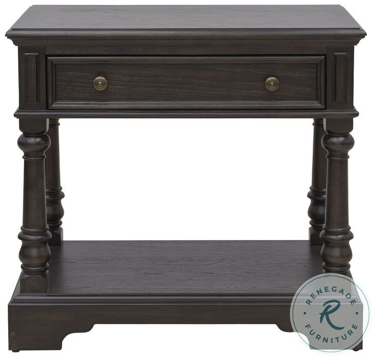 Hickory Creek Brown Velvet Bachelors Chest with Storage Drawer