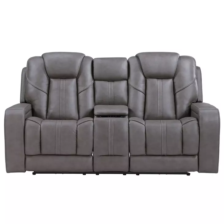 Daniel Gray Triple Power Reclining 77" Loveseat with USB Charging