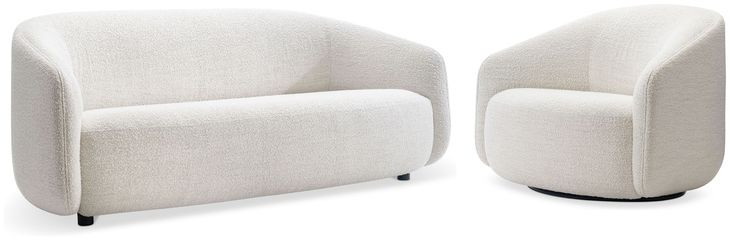 Devon White Living Room Set