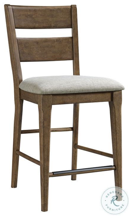 Koloa Honey Ladder Back Barstool Set of 2