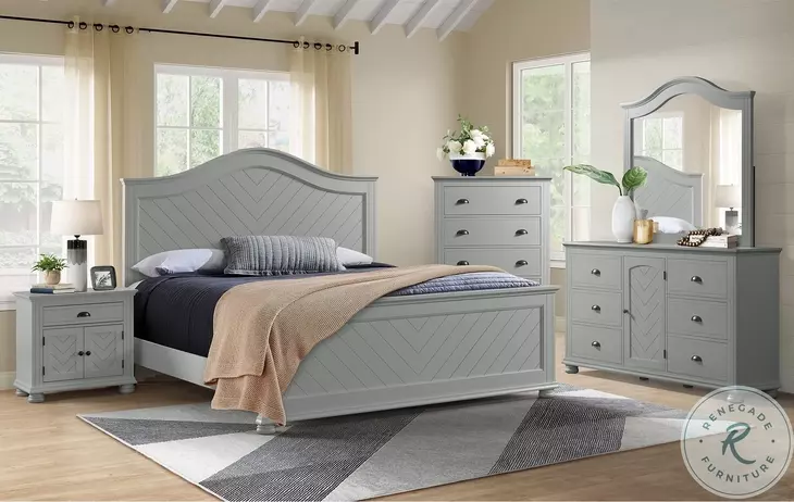 Conaughey Grey Queen Panel Bed