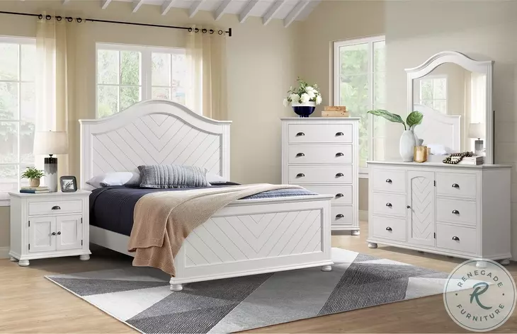 Conaughey White Panel Bedroom Set
