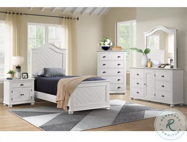 Conaughey White 1 Drawer Nightstand