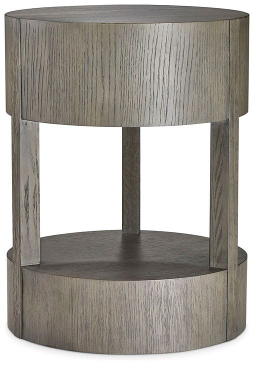 Calder Rustic Grey Chairside Table