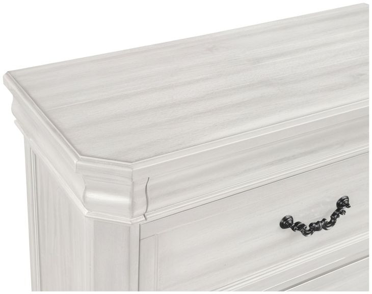 Lyndhurst Vintage White 5 Drawer Chest