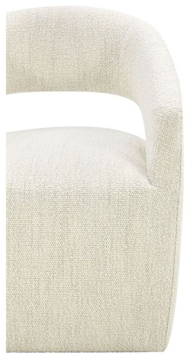 Barrow White Mist Performance Fabric Upholstered Dining Chair